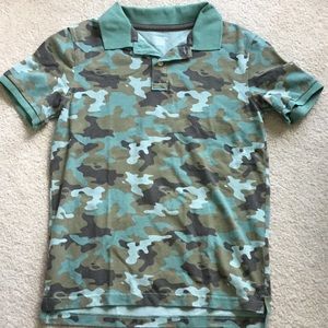 Boys NWOT camo polo shirt size 12-14